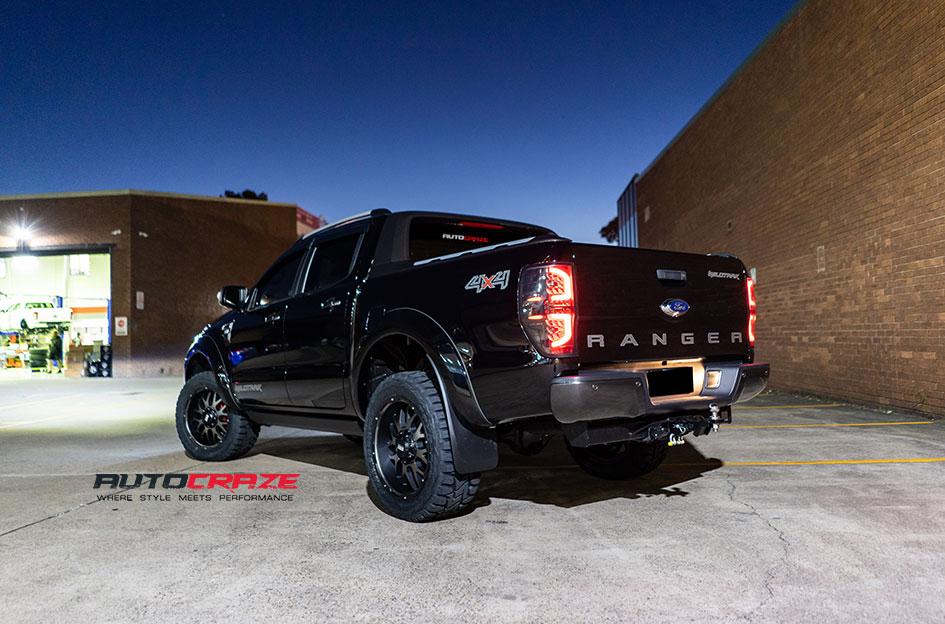 FORD RANGER GD02 MATTE BLACK MACHINED FACE